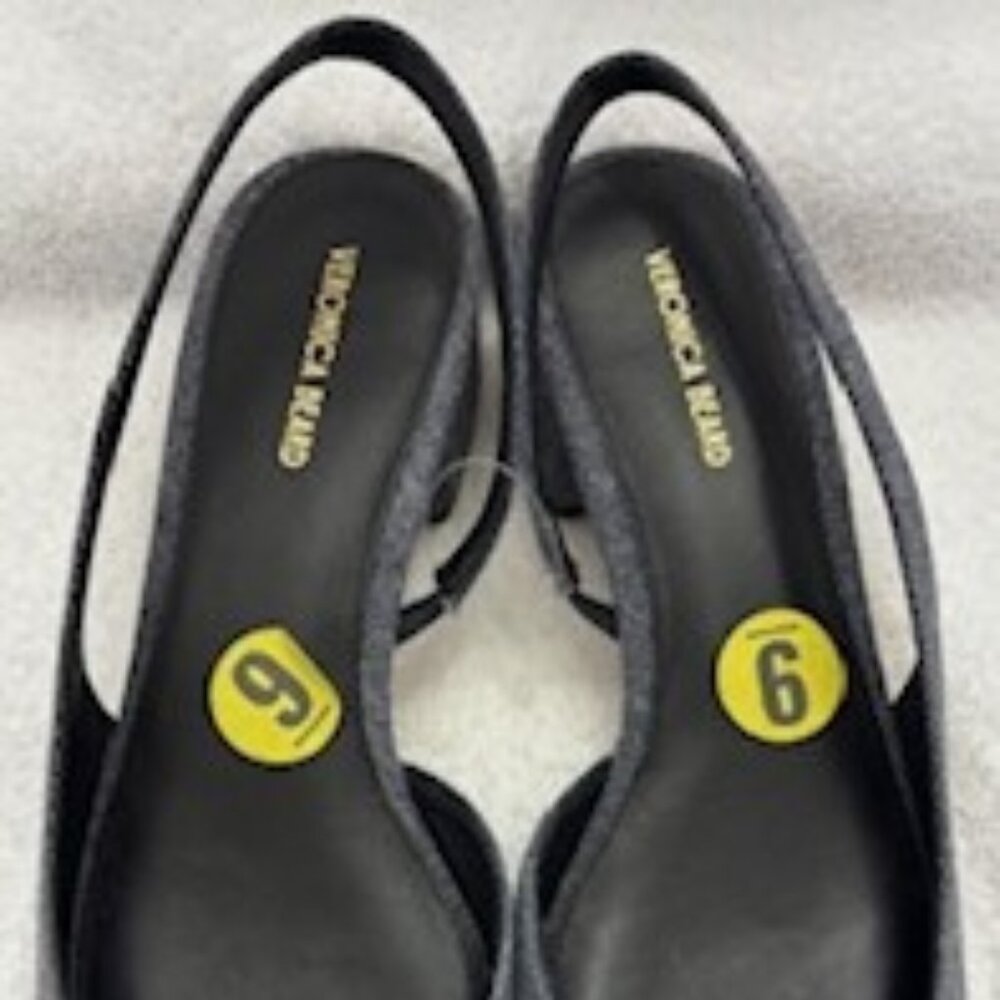 Veronica Beard Cecile Denim Cap-toe sling back NWOT Size 9 - Picture 2 of 11